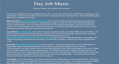 Desktop Screenshot of dayjobmusic.com