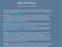 Tablet Screenshot of dayjobmusic.com